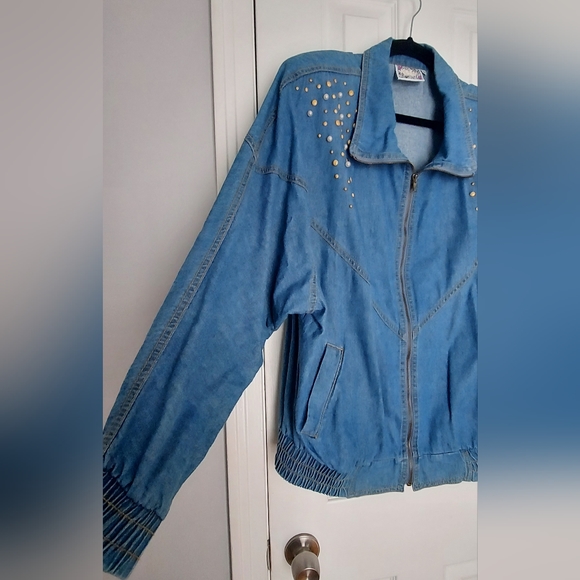 Vintage 80's Monique Fashions Woman Jean Jacket (size M) - Picture 2 of 13